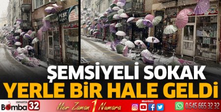 Şemsiyeli sokak yerle bir hale geldi  