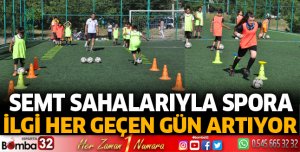 Semt sahalarıyla spora ilgi her geçen gün artıyor
