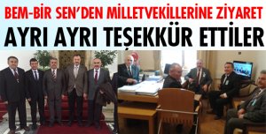 SENDİKA ÜYELERİ TEŞEKKÜR ZİYARETİNDE