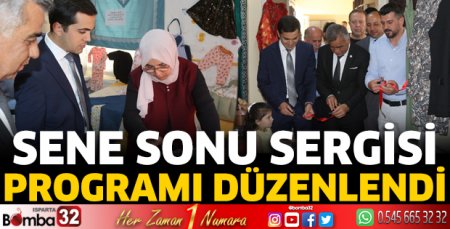 Sene sonu sergisi programı düzenlendi