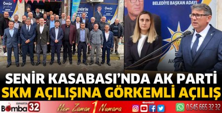 Senir Kasabası’nda AK Parti SKM açılışına görkemli açılış