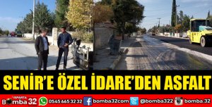 SENİR’E ÖZEL İDARE’DEN ASFALT 