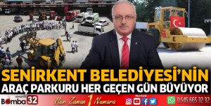 Senirkent Belediyesi'nin araç parkuru her geçen gün büyüyor