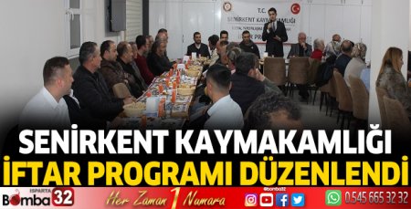 Senirkent Kaymakamlığı iftar yemeği düzenledi