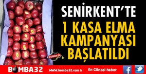 SENİRKENT'TE 1 KASA ELMA KAMPANYASI BAŞLATILDI