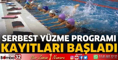 Serbest yüzme programı kayıtları başladı