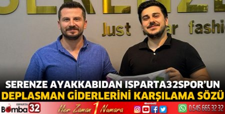 Serenze Ayakkabıdan Isparta32spor'a destek