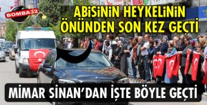 ŞEVKET DEMİREL'İN NAAŞI MİMAR SİNAN CADDESİ'NDEN GEÇTİ