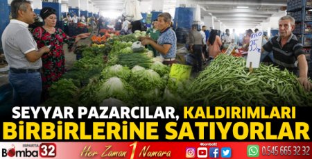 Seyyar pazarcılar, kaldırımları birbirlerine satıyorlar