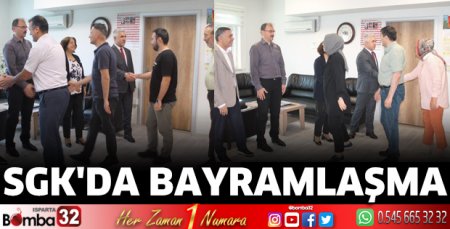 SGK'da bayramlaşma