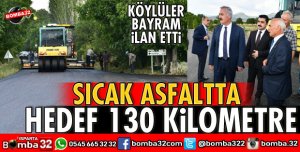SICAK ASFALTTA HEDEF 130 KİLOMETRE