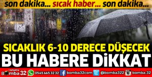 SICAKLIK 6-10 DERECE DÜŞECEK