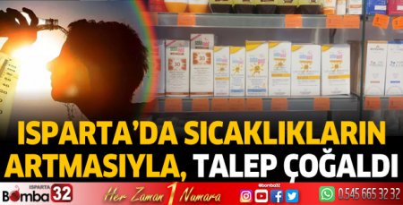 Sıcaklıkların artmasıyla güneş kremine talep arttı