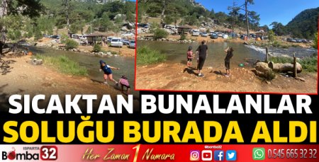 Sıcaktan bunalanlar soluğu burada aldı