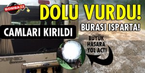 ŞİDDETLİ DOLU, BÜYÜK ZARARA YOL AÇTI