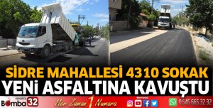 Sidre Mahallesi 4310 Sokak yeni asfaltına kavuştu
