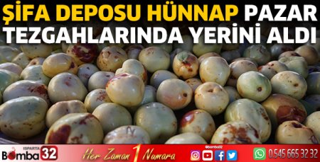 Şifa deposu hünnap pazar tezgahlarında yerini aldı 