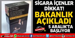 SİGARA İÇENLER DİKKAT! PAKETLER DEĞİŞİYOR