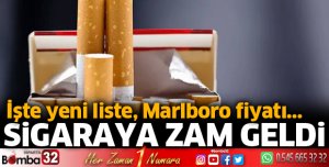 Sigaraya zam geldi