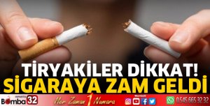 Sigaraya zam geldi
