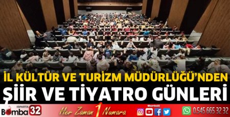 Şiir günleri ve tiyatro gösterileri