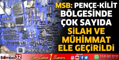 Silah ve mühimmat ele geçirildi