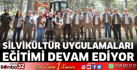Silvikültür uygulamaları eğitimi devam ediyor