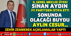 SİNAN AYDIN'DAN İSTİFA AÇIKLAMASI