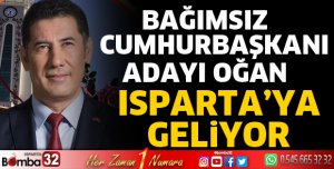 Sinan Oğan Isparta'ya geliyor