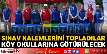 Sınav kalemleri köy okullarına götürülecek