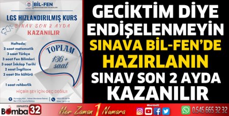 Sınava BİL-FEN'de hazırlanın