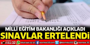 SINAVLAR İLERİ BİR TARİHE ERTELENDİ
