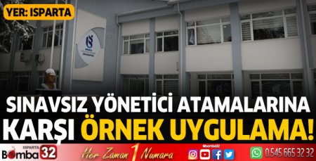 Sınavsız yönetici atamalarında ISUBÜ'den örnek uygulama!