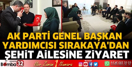Sırakaya'dan şehit ailesine ziyaret