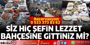 Siz hiç şefin lezzet bahçesine gittiniz mi?