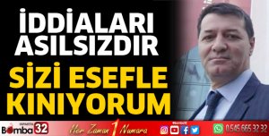 Sizi esefle kınıyorum