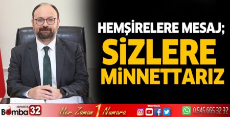 Sizlere minnettarız