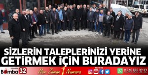 Sizlerin taleplerinizi yerine getirmek için buradayız