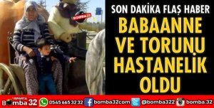 SOBADAN SIZAN GAZDAN BABAANNE VE TORUNU HASTANELİK OLDU