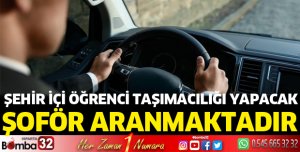 Şoför aranmaktadır