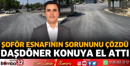 Şoför esnafının sorununu çözdü