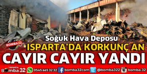 SOĞUK HAVA DEPOSU CAYIR CAYIR YANDI
