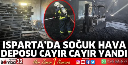 Soğuk hava deposu cayır cayır yandı