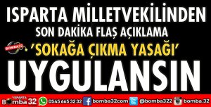 SOKAĞA ÇIKMA YASAĞI İLAN EDİLSİN