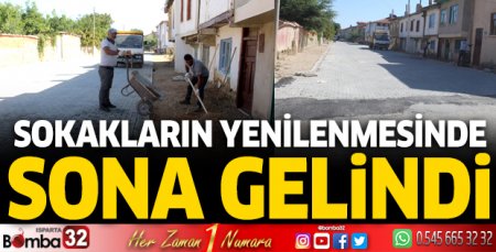 Sokakların yenilenmesinde sona gelindi