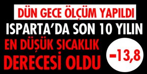 SON 10 YILIN EN DÜŞÜK SICAKLIĞI ÖLÇÜLDÜ