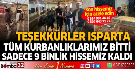 Son 9 binlik hissemiz kaldı
