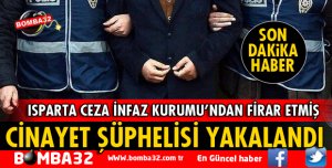 SON DAKİKA CİNAYET ŞÜPHELİSİ YAKALANDI