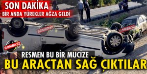 SON DAKİKA YÜREKLERİ AĞZA GETİREN KAZA 