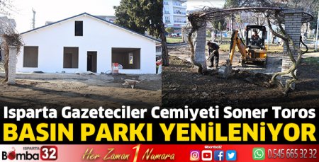 Soner Toros Basın Parkı yenileniyor
